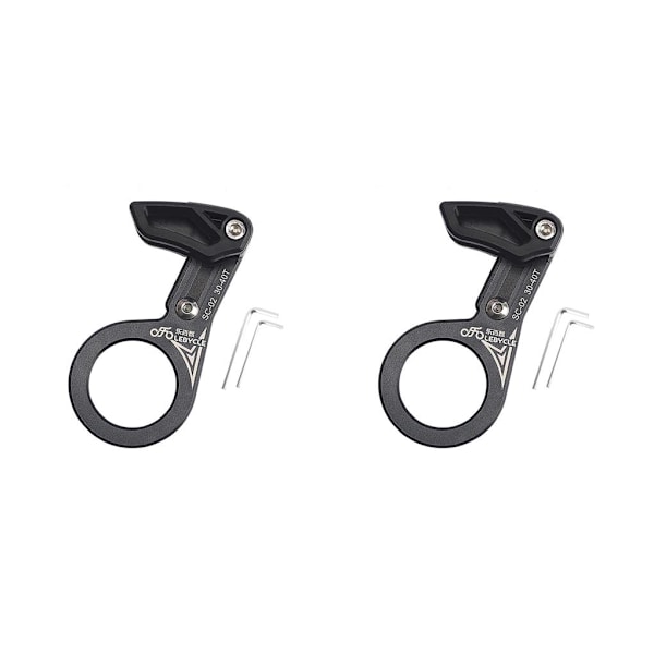 1/2/3 Universal Kedjeguide i aluminiumlegering för MTB-cykel Axis black 2PCS