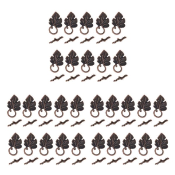 1/2/3 10 set Leaf OT Toggle Clasps Smycken Clasp Connectors Platinum 3Set