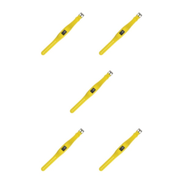 1/2/5 Justerbart Silikon Armbandsspänne för För Garmin Yellow 240*15mm 5Set