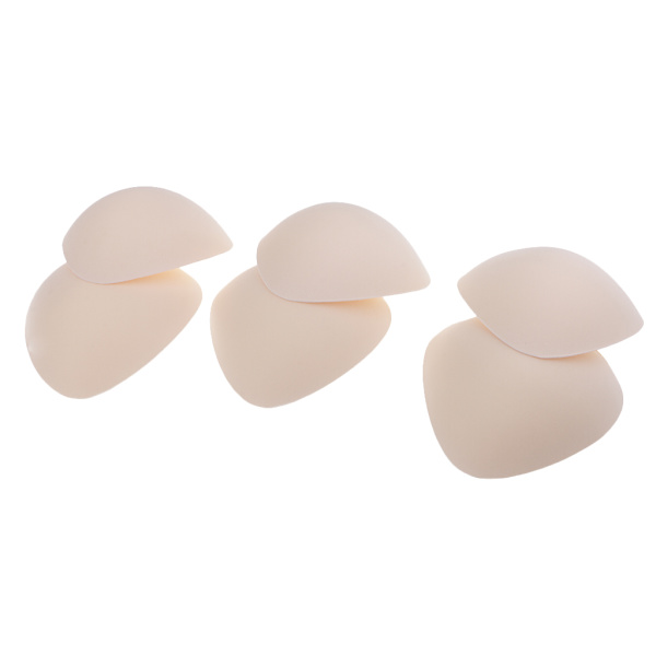 1/2 3 Par För Triangel BH-kuddar Inlägg Svampskum Push Up 1Set