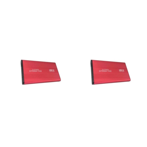 1/2/3/5 Bärbar förvaringsenhet Box - Sandblästring LED-indikator red 2PCS