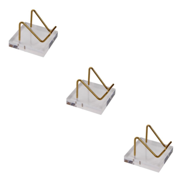 1/2/3 Clear Display Stand för Mineral Geode Coral Pieces Hållare 3Set