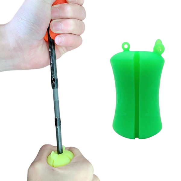 1/2/3/5 Bärbar fiskespö Fast boll Slitstark Slitstark Dark Green 6 x 3.8cm 1Set