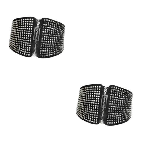 1/2/3 Fashion Elastiskt midjebälte Wide För Cinch Belts Korsett Style A 2Set