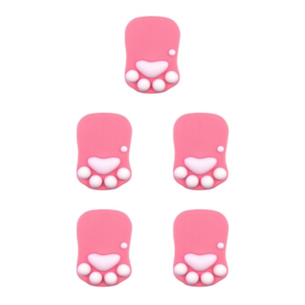 1/2/3/5 Cat Paw musmatta Unik med söt och stilig look DS-008 rose red 5Set