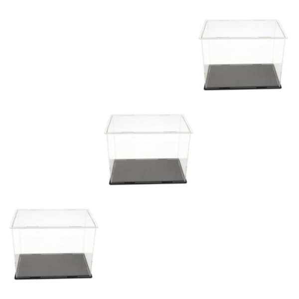1/2/3 Akryl Display Box Case Modell Figur Display Dammtät Clear 20x12x15cm 3Set