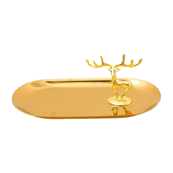 1/2/3/5 Smycken Organizer Stand Fack Display Rack för ringar Small Antler Style D 1Set