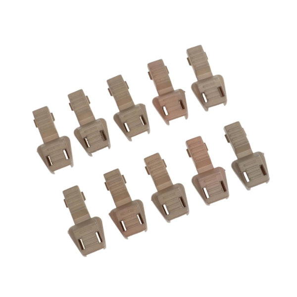 1/2/3/5 10 Styck Plast För Dragkedja Avdragare Ändlås Dragkedja Drag Brown 3.5x1.7cm 1Set