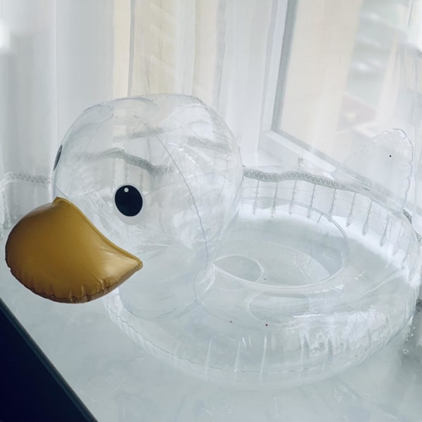 1/3 Swimming Float Ring För Flytande Uppblåsbar Tålig för Transparent Seat Ring 1Set