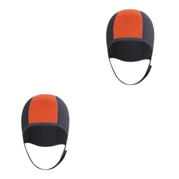 1/2/3/5 Neopren Dykhatt Skyddsöra för forsränning orange 3mm 2Set