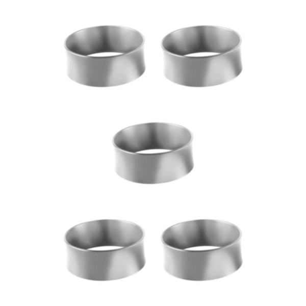 1/2/3/5 58mm kaffedoseringsringar för espressodoseringstratt Silver 75.3x29mm 5Set