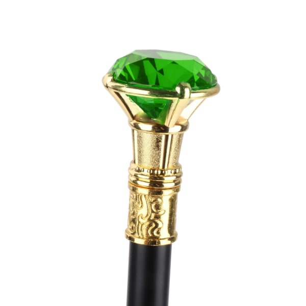 Elegant Fashion Walking Sticks i aluminiumlegering med För Diamond Green