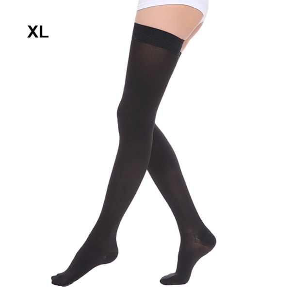 1/2/3 Trendiga och moderiktiga över knästrumpor för Toe wrapping - black XL 1Set