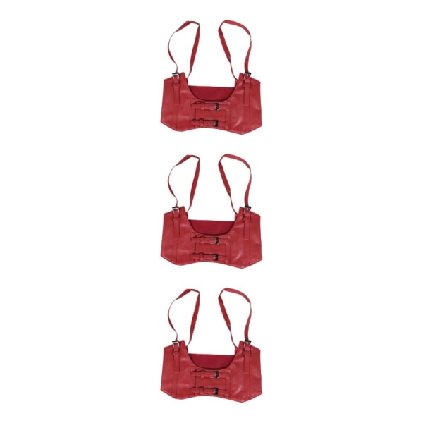 1/2/3/5 Dam Charm Midjeband Bred underbyst Cosplay Strechy rosett Red cowboy Type B 3Set