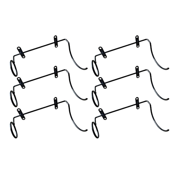 6x järn väggmonterad vinställ multifunktion för vinförvaring Right 18.5x9x3.5cm