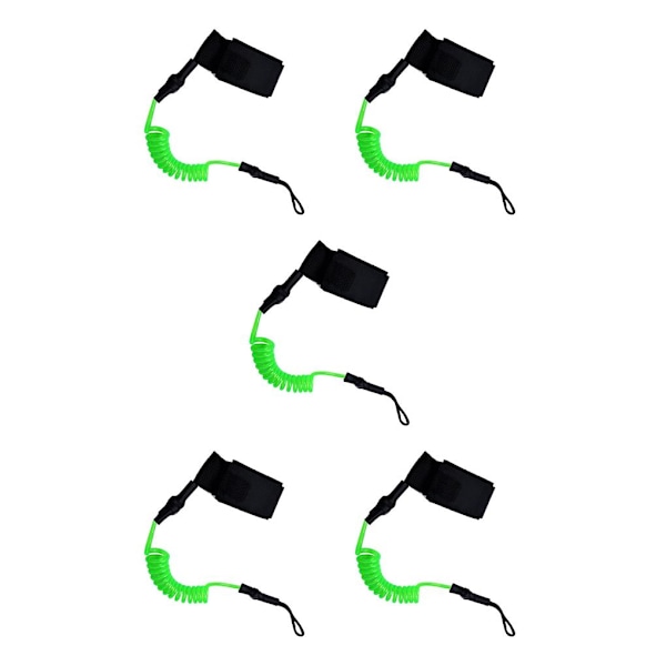 1/2/3/5 Raft Stretch Rep med Elastiskt koppel Pålitlig och Fluorescent Green 45cm 5PCS