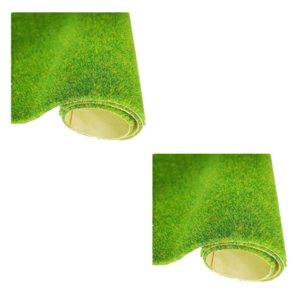 1/2/3/5 PVC Lågt underhåll konstgräs gräsmatta för realistisk 138 grass green 2Set