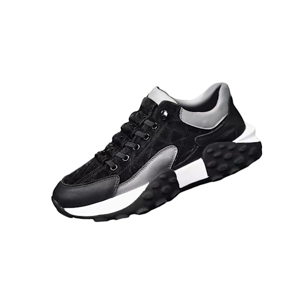 Promenadskor för män, halkfria ventilerande för korta vandringar Black Size 43