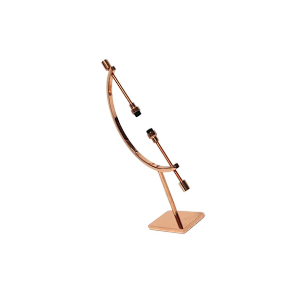 1/2/3/5 Sphere Holder Display Stand Ornament Glas Ball Holder Rose Gold 10x4x15cm 1Set