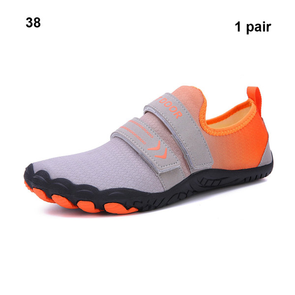1/2/3 Strandpromenad Vattensko Vada Sneakers Nonslip Fitness Grey Size 38 1 Pc
