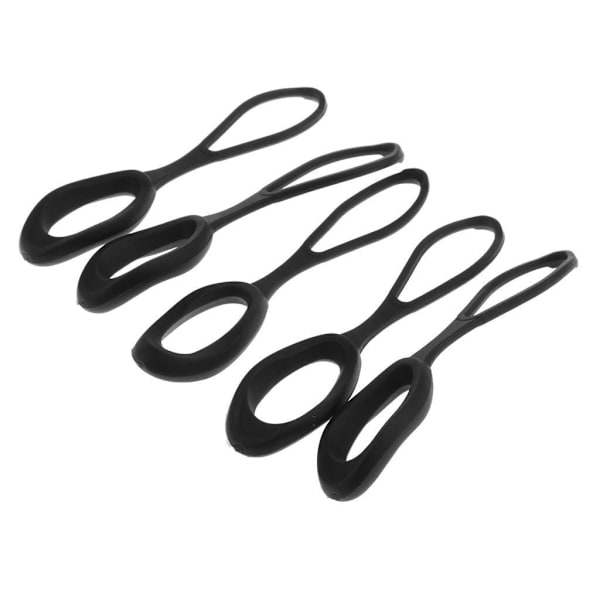 1/2/3/5 5 stycken Non- För slip Stark För Dragkedja Dragsladd Zip Black 66mm 1Set