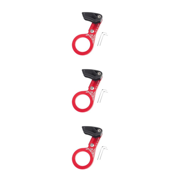 1/2/3 Universal Kedjeguide i aluminiumlegering för MTB-cykel Axis red 3PCS
