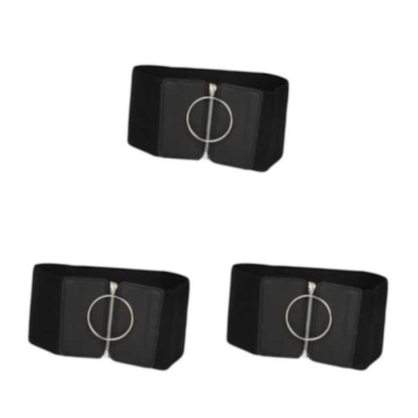 1/2/3 Fashion Elastiskt midjebälte Wide För Cinch Belts Korsett Style C 3Set