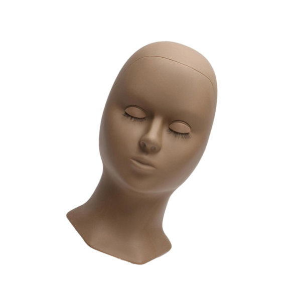 1/2/3/5 Silikon träningsdocka Huvud för träningsyrket Black Head Mold 27x14cm 1Set