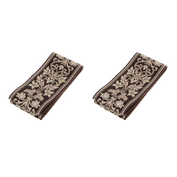 1/2/3/5 Etnisk spets Jacquard Ribbon Broderade Trim Kläder 6CM 2Set