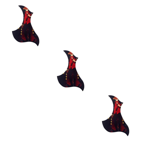 1/2/3 Universal Folk Gitarr Självhäftande Pickguard Sticker för 3Set