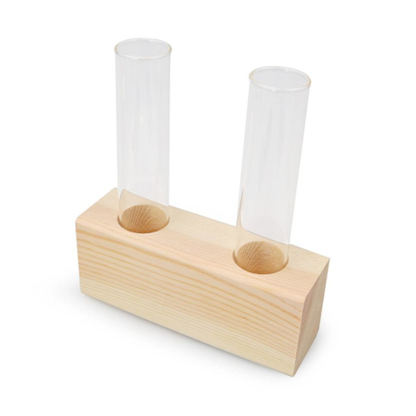 1/2/3 Glasprovrör Vas Planteringskärl Växt Terrarium för Beige 2 Tubes 1Set