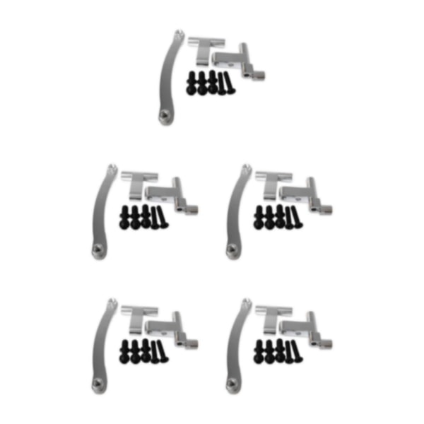 1/2/3/5 Aluminiumlegering Styrservo Saver komplett för 1/18 Silver 5Set