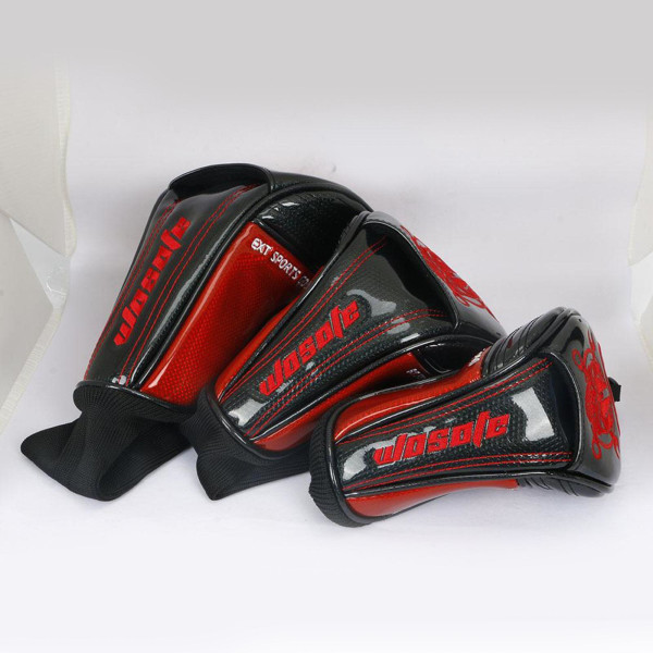 1/2/3 Durable För Golf Driver Headcover PU Läder UT Klubbhuvud Black No.3 37CM 1Set