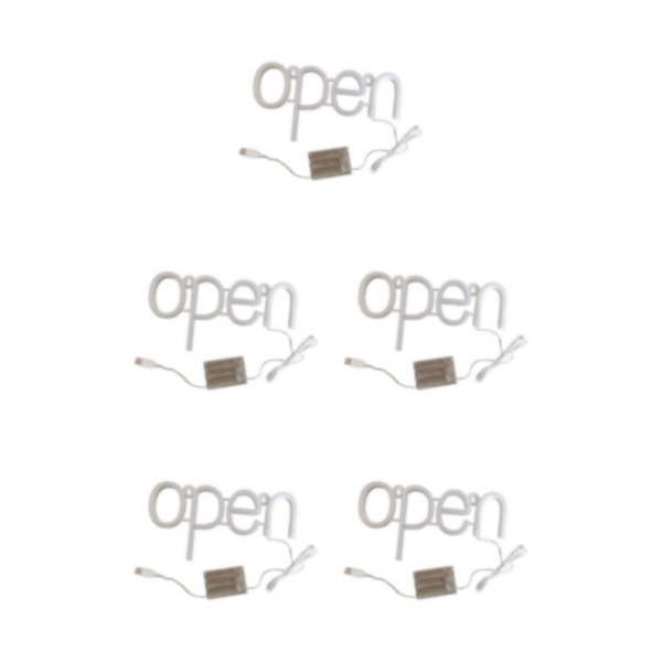 1/3/5 LED öppen skyltbelysning Neonljus Game Store Room 5PCS