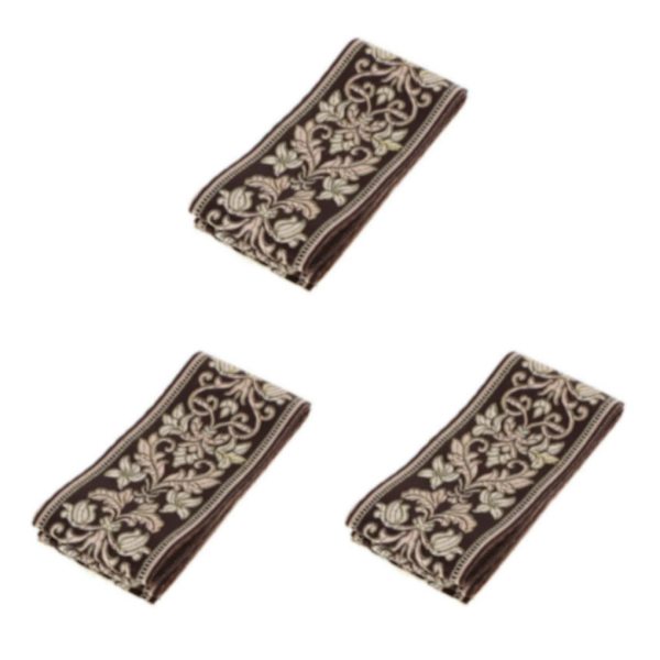 1/2/3/5 Etnisk spets Jacquard Ribbon Broderade Trim Kläder 6CM 3Set