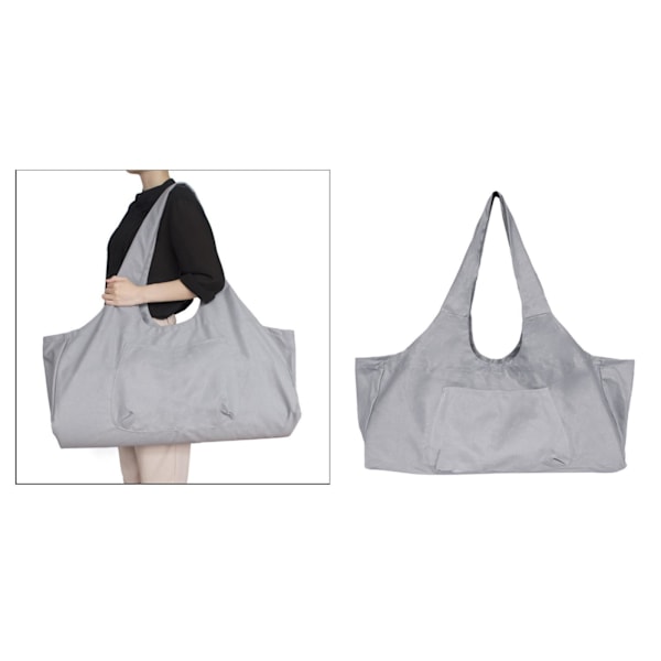 1/2 Canvas Yogamatta väska för män Träning Sport Gymtas Travel gray 29.0x9.0x12.0 Inch 1Set