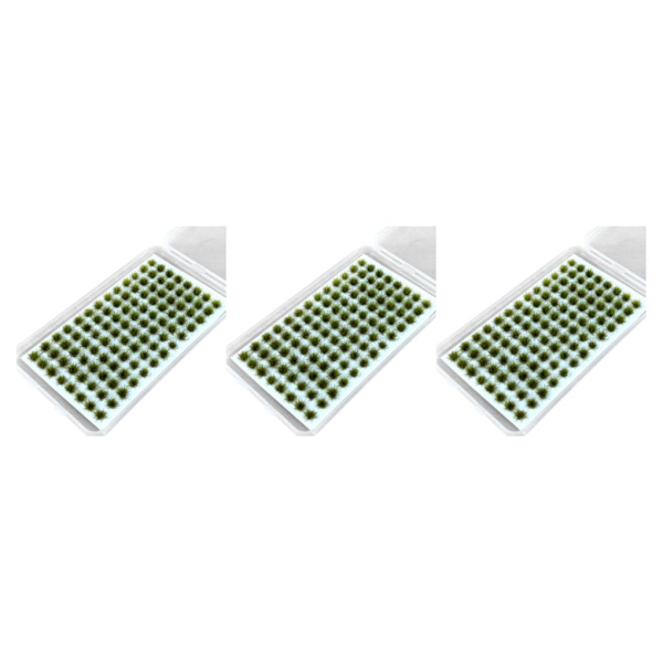 1/2/3/5 Resin Mini Grass Tuft Lågt underhållsminiatyrer Statisk No.4 3Set
