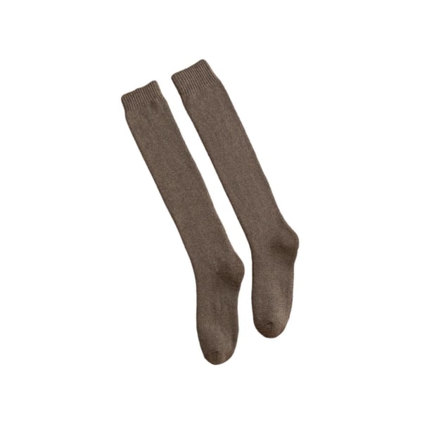 1/2 Andas bomull Herr Knähög Varm Lång Vinter Tjock Brown 39cm 1Set