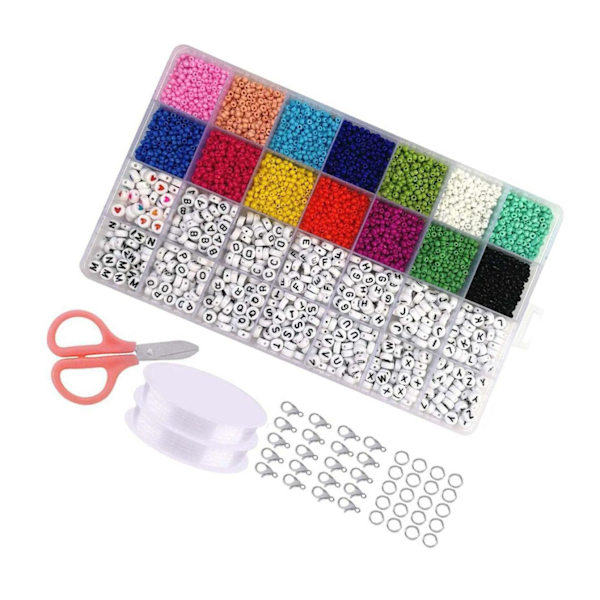 5800st 3mm Akryl Seed Beads För Charms DIY Armband Smycken