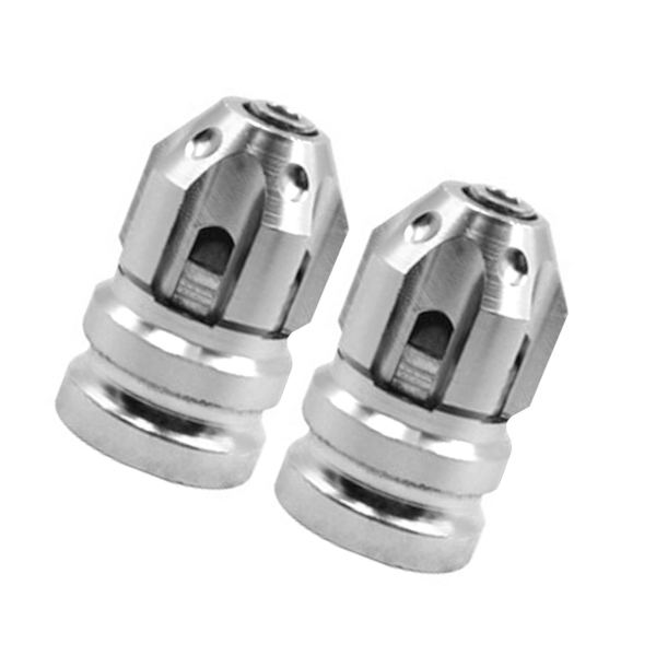 1/2/3/5 2st Däckventil Stamskydd Skydd Passar för motorcyklar Silver 26x15mm 1Set