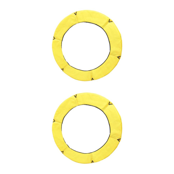 1/2/3/5 Ersättningsdyna för studsmatta säkerhetsstoppningsfjäder Yellow 1.5m 2PCS