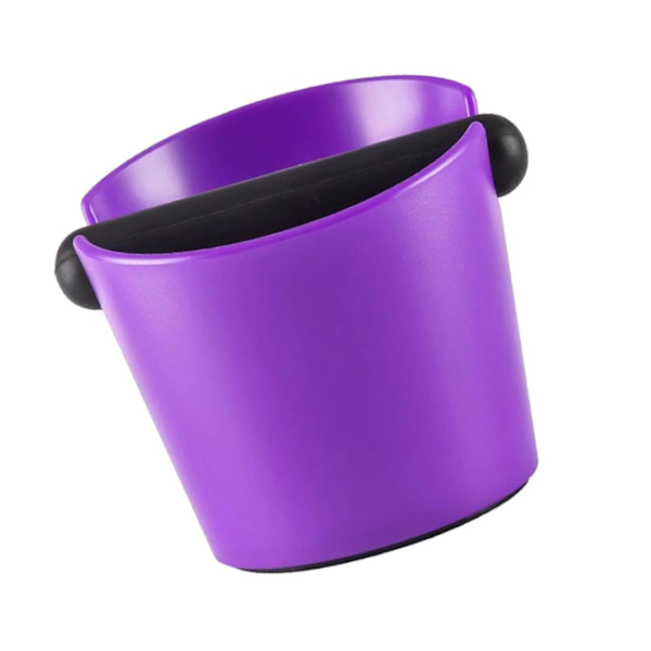 1/2 Coffee Knock Box Bin För Espresso Grinds Tamper Waste Tamp Purple open mouth 1Set
