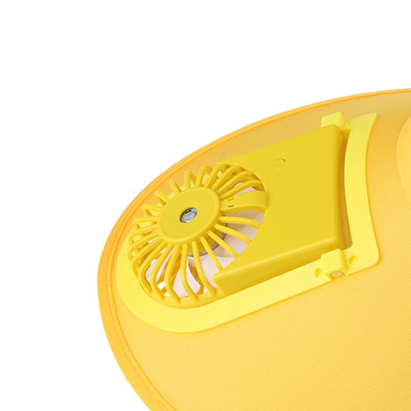 Utomhuskylfläkt Hatt Baseballkeps Cap Utomhuscamping Yellow Style B