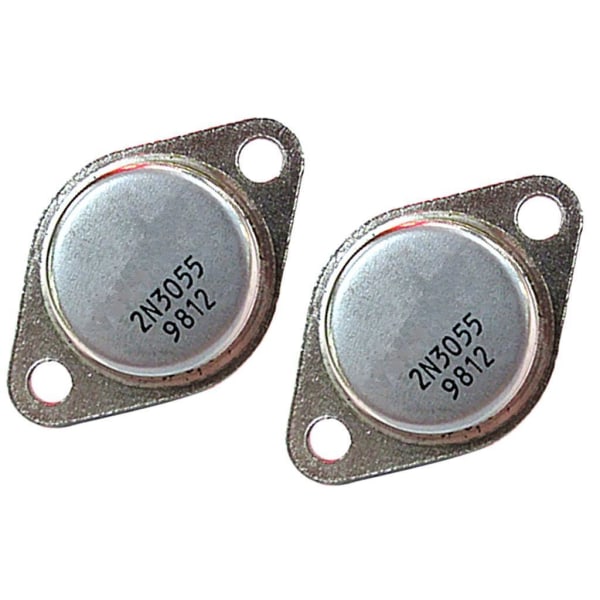 2 st 2N3055 NPN Transistor 100V 15A 110 W