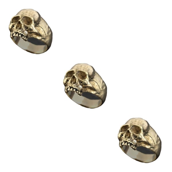 1/3/5 punkring för gotiska tillbehör Lämplig för Halloween Gold 8 3Set