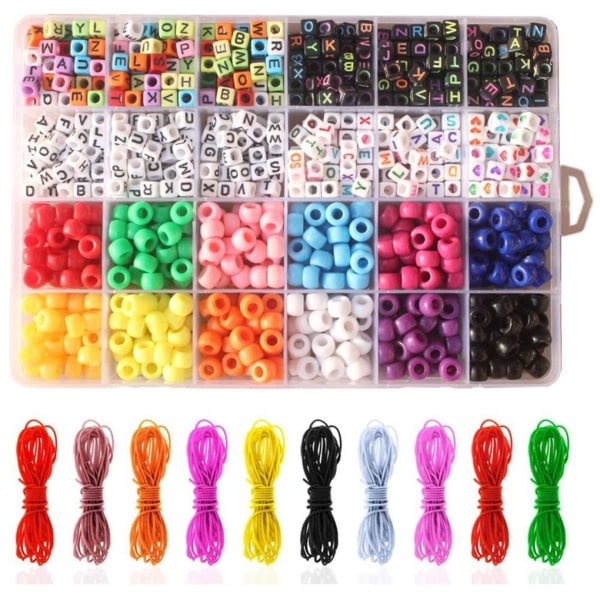 Akryl DIY Armband Making Kit Egen Unika Beads Armband Bead