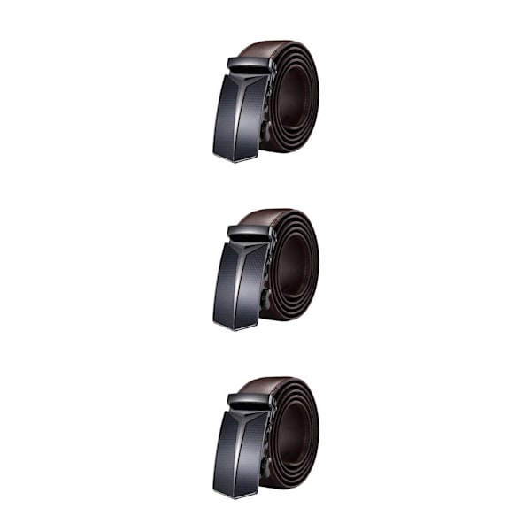 1/2/3/5 Retro Trend True Läder midjebälte Rich Texture brown 110cm 3PCS