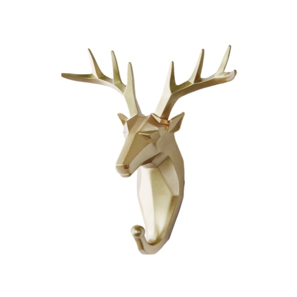1/2/3/5 Robust och hållbar nyckelkrok för djurhuvud för enkel golden (deer) 1Set