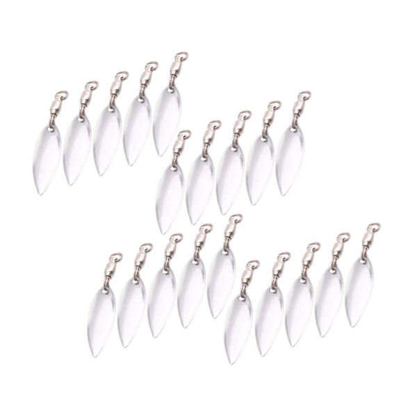 1/2/3/5 20 stycken Fiskedrag Verklighetstrogna fiskedrag Reflekterande Silver S 1Set