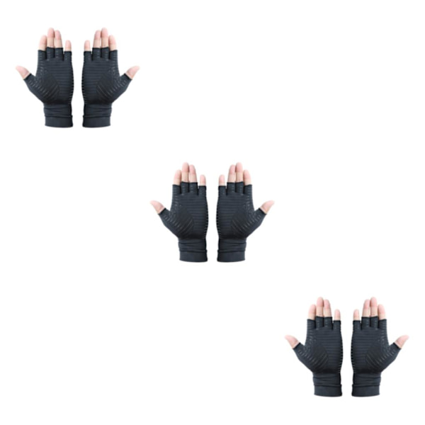 1/2/3/5 spelhandskar Lätt att bära och för intensivt spelande black XL 3Set